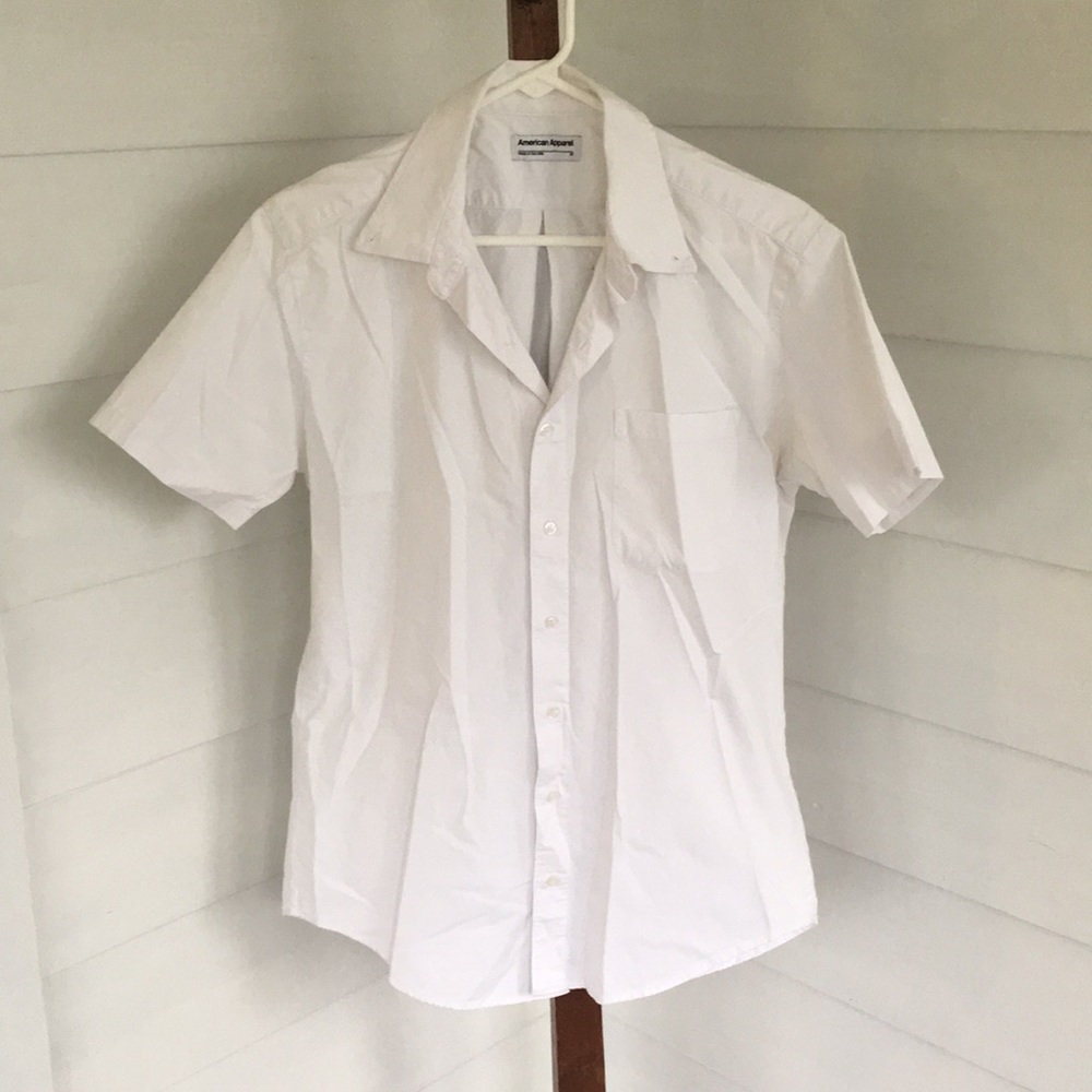 White button-down